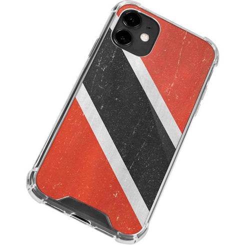 Trinidad and Tobagao Flag Distressed iPhone 12 Clear Case